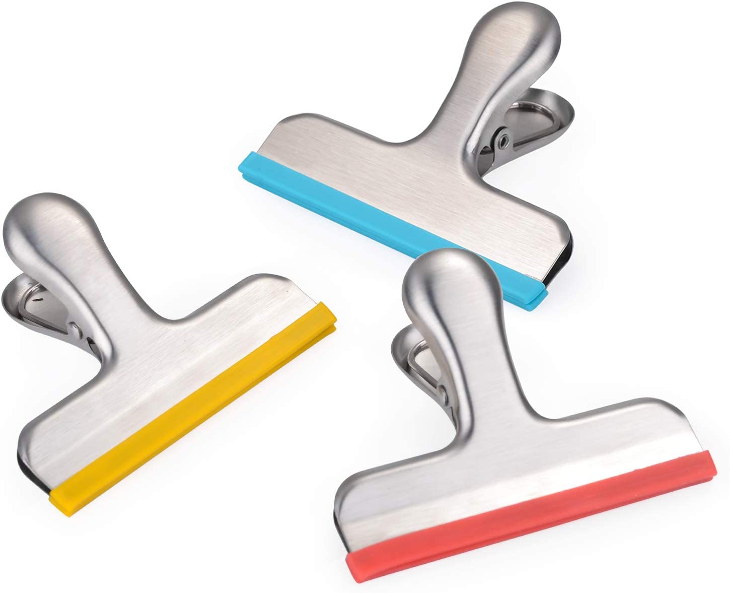 Fanng™ 12 Pack Chip Bag Clips Covered with Silicone - NO More Sharp Edges